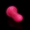 Dildo świecące w ciemności na przyssawce różowy 18 cm